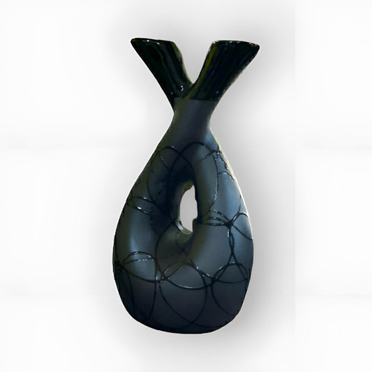 Black Glossy Trendy Chunar Glaze Pottery