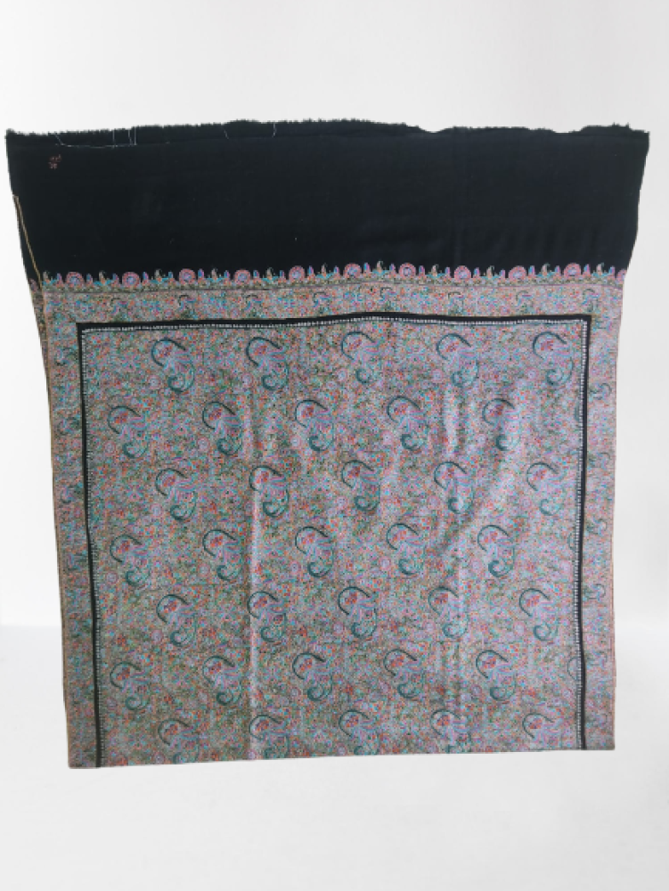 Black & Grey Designer Kani Shawl