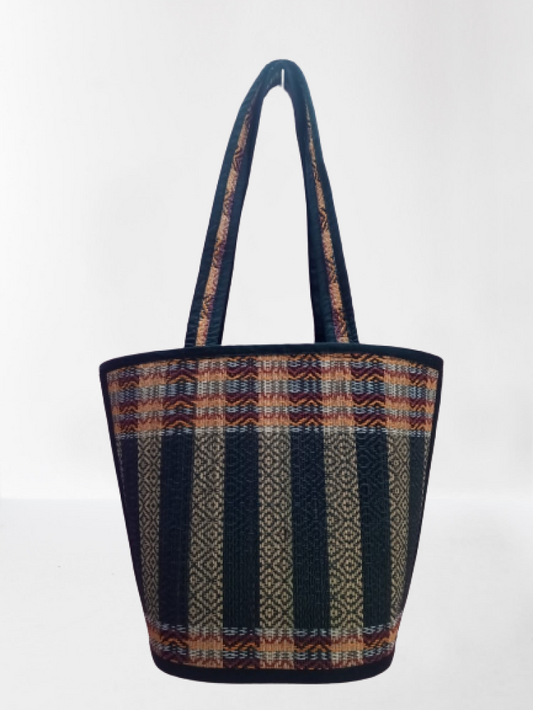 Black & Red Madur Kathi Bag