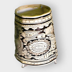 Black & White Round Floor Lamp