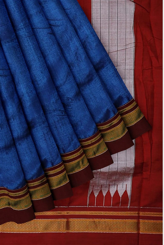 Blue Colour Ilkal Saree