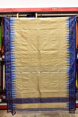 Blue & Cream Gopalpur Tussar Saree