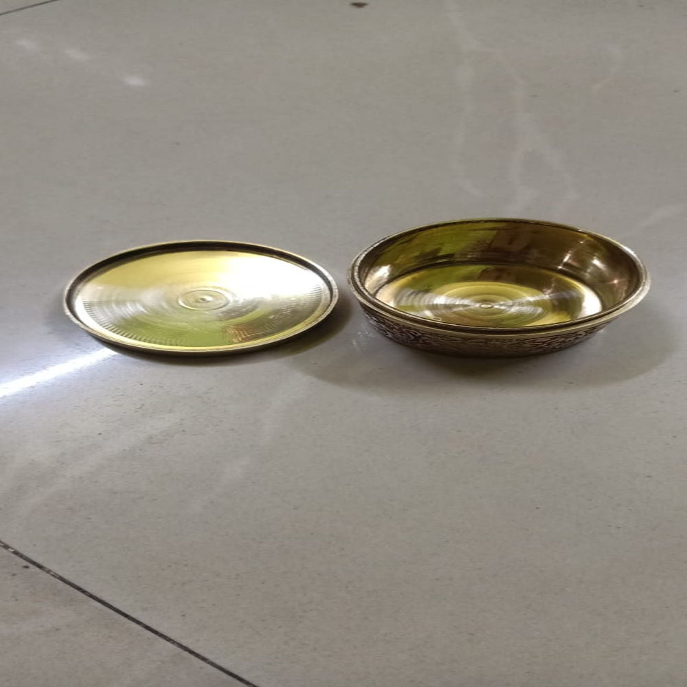 Blue Kum Kum Box Meena Work (2 Inch)