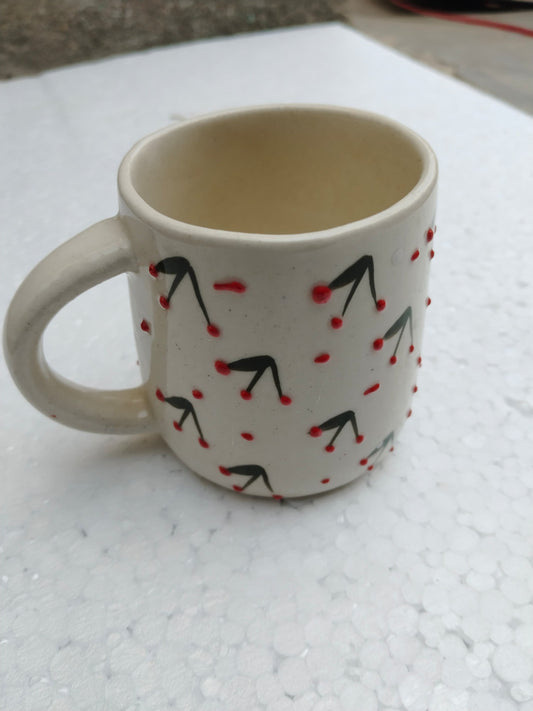 Blue Pottery Beautiful Tree Print Coffee Mug