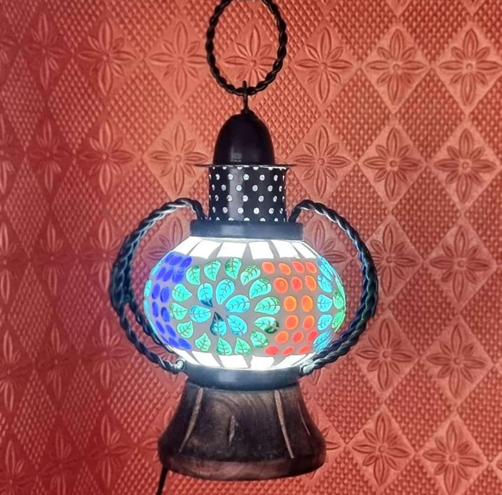 Blue Pottery Lalten 8 inch