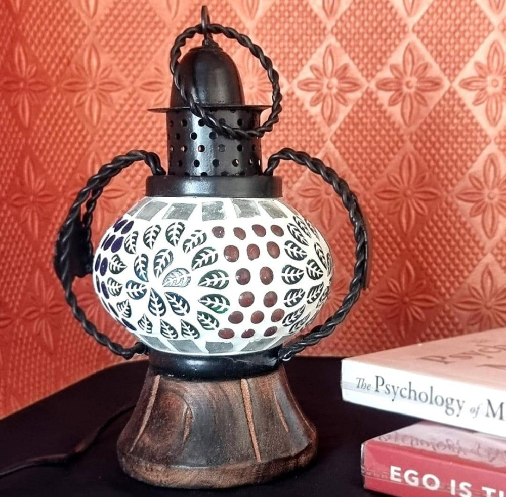 Blue Pottery Lalten 8 inch