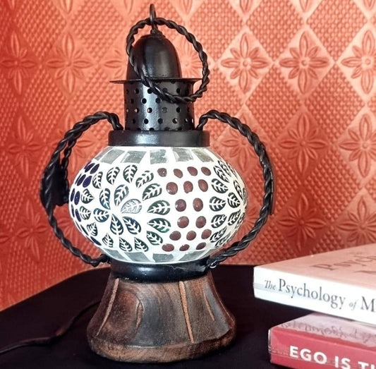 Blue Pottery Lalten 8 inch