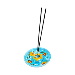 Blue Pottery Incense stick Holder Plate - Blue colour