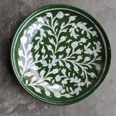 Blue Pottery Wall Hanging Plate 8 inch Style 13