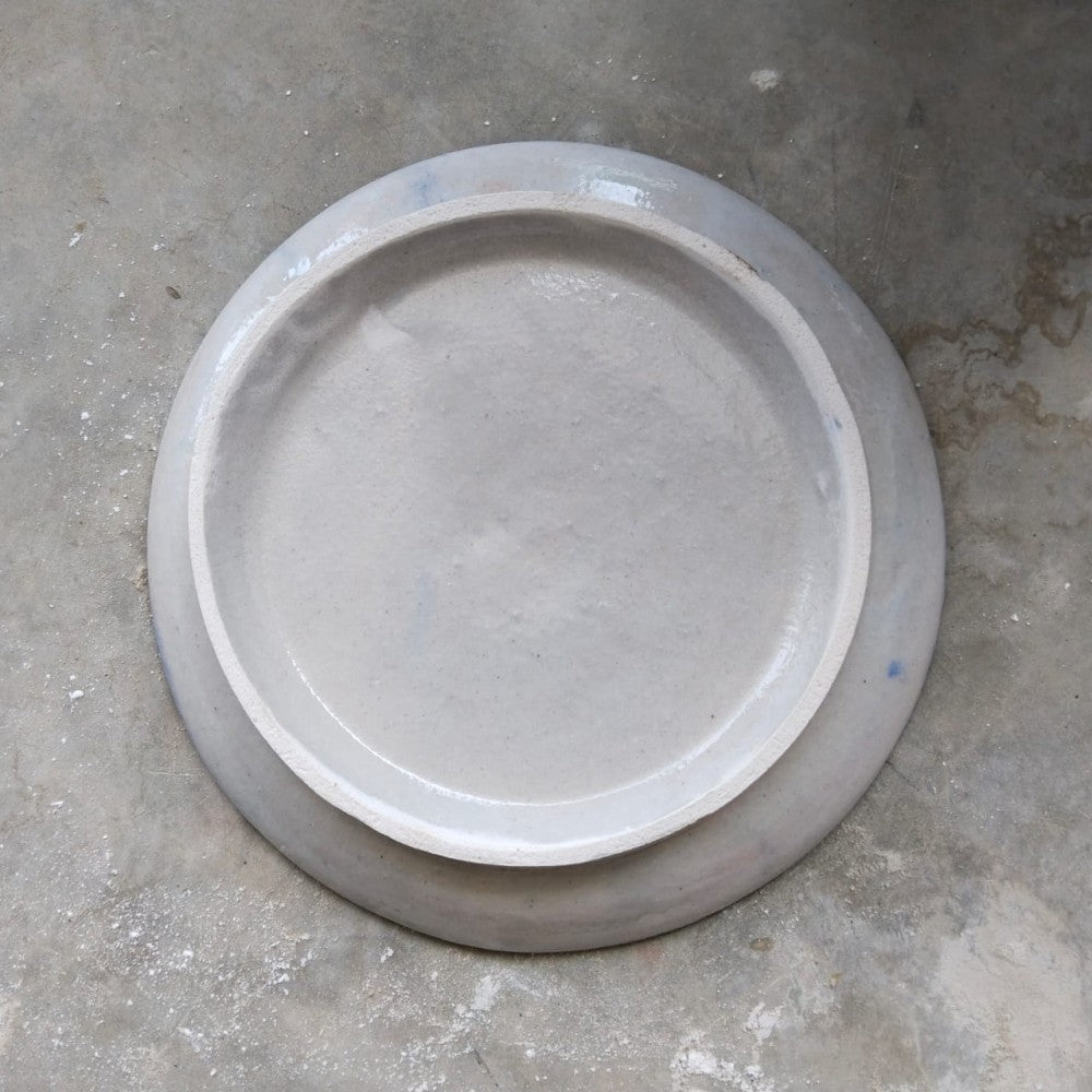 Blue Pottery Wall Hanging Plate 8 inch Style 5