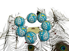 Blue & White Floral Christmas Tree Décor