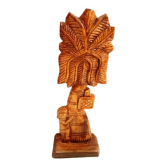 Boy Hugging the Tree Baster Wooden Craft
