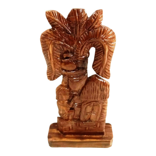 Boy Huging the Tree Baster Wooden Craft (1)