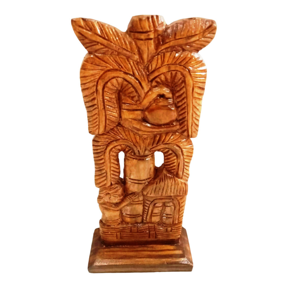 Boy Huging the Tree Baster Wooden Craft (2)