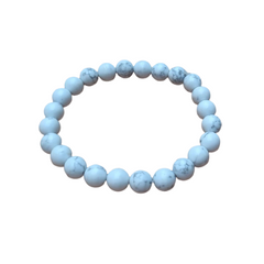 Bracelet White with Black Shade Beads