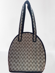 Brown Checks Design Madur Kathi Bag