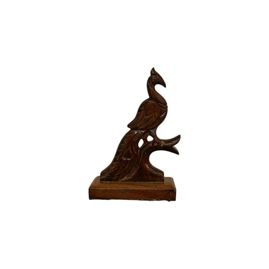 Carving Sheesham wood Peacock Figure