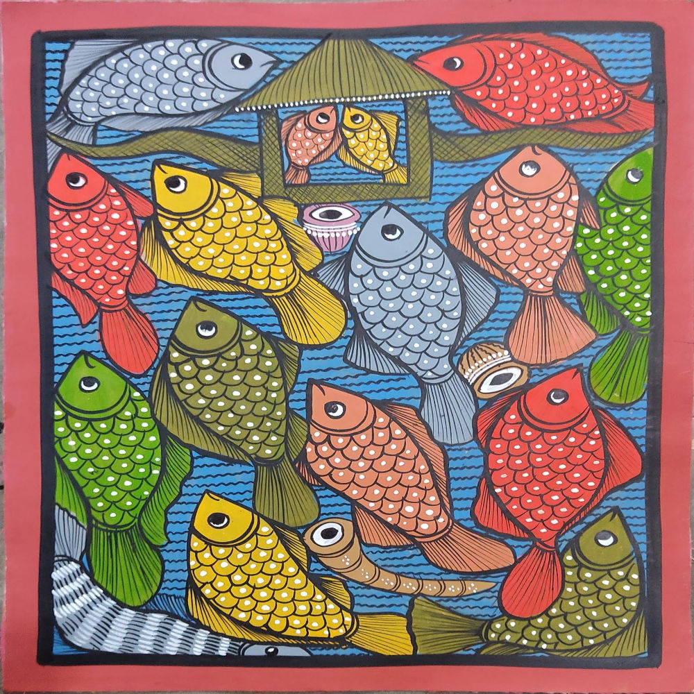Shop – Celebration Of Fishes Bengal Patachitra Art - GI Heritage– Gi ...