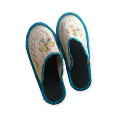 Chamba Chappal in Blue & White Colour