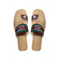 Handcrafted Leather Chamba Chappal With Thread Work