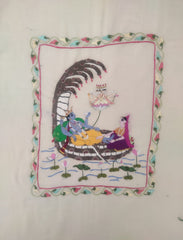 Chamba Rumal of God Vishnu , Brahma & Lakshmi