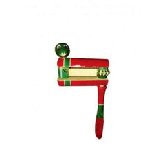 Traditional Handicraft Beautiful Design Channapatna Roller Toy In Red Colour For Kids
