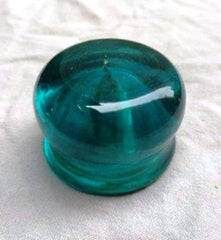Traditional Handicraft Beautiful Design Channapatna Paper Weight In Sea Green Colour