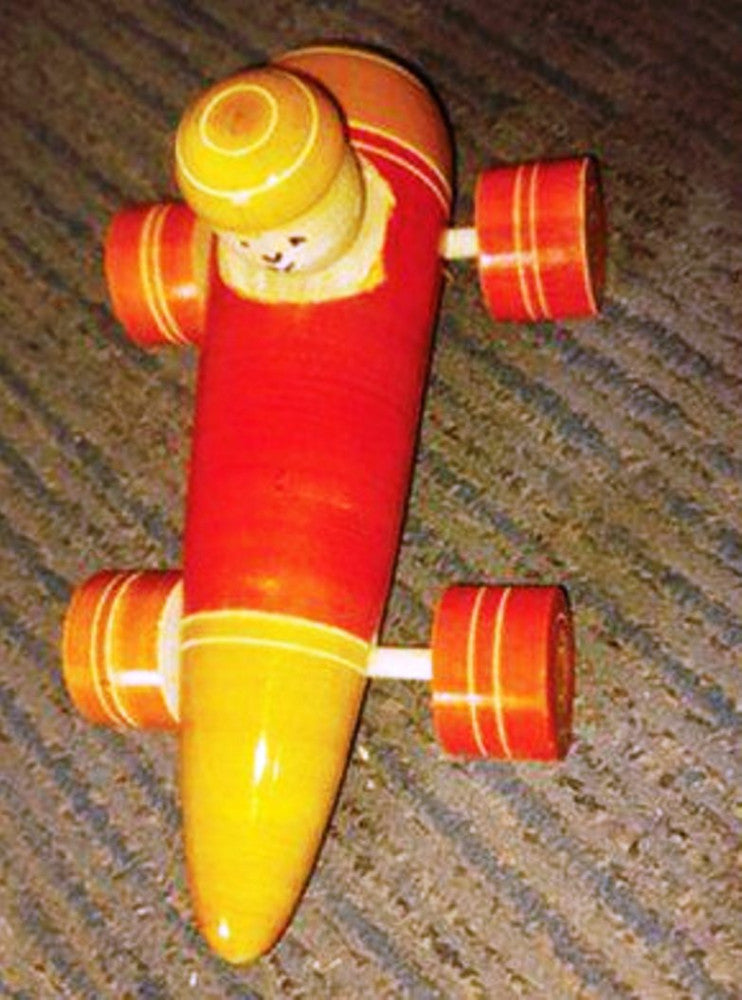 Traditional Handicraft Beautiful Design Of Helicopter Channapatna Toy For Kids