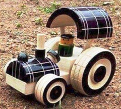 Channapatna Toys & Dolls Handcrafted Wooden Tractor By Sri Manjunath Toy's Factory