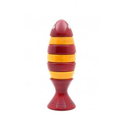 Traditional Handicraft Channapatna Toy Beautiful Red Fish Design For Playing, Decorating Purpose
