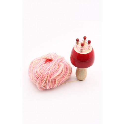 Traditional Channapatna Wooden Toy Of Woolen Stand Designed For Playing, Decorating Purpose