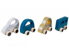 Channapatna Toys & Dolls Handcrafted Wooden Cars Set Of 4