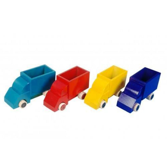 Channapatna Toys & Dolls Handcrafted Wooden Truck Set Of 4
