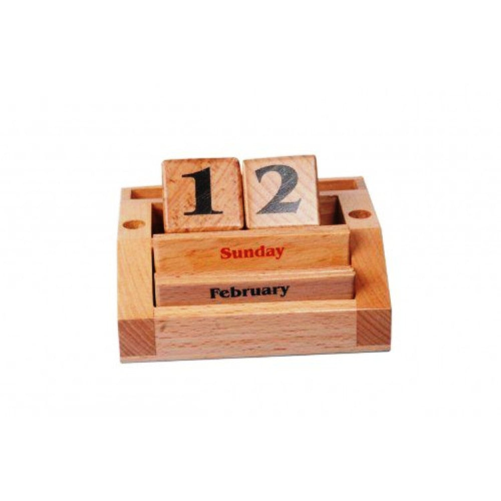 Channapatna Toy Handcrafted Wooden Calendar