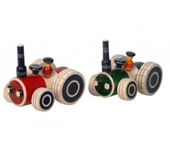 Channapatna Toys & Dolls Handcrafted Wooden Tractor Set Of 2