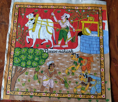 Cheriyal Painting Farmer Theme with frame