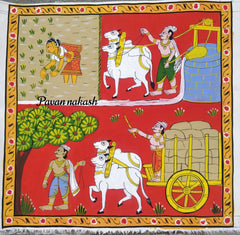 Cheriyal Painting village farmingTheme