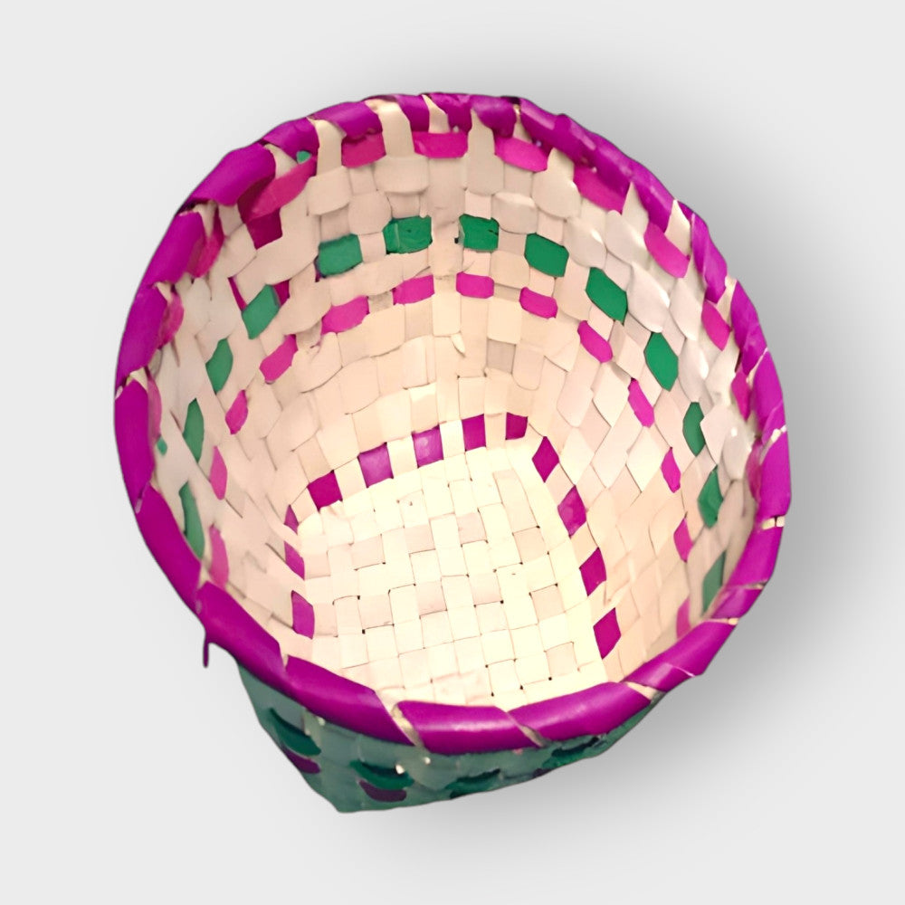 Chettinad Hand Woven Palm Leaf Container