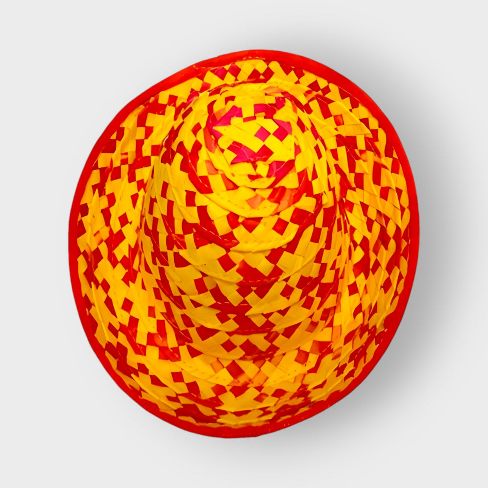 Chettinad Palm Leaf Round Cowboy Hat - 16 inch