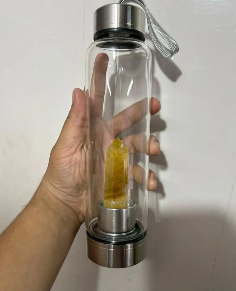 Citrine Crystal Water Bottle