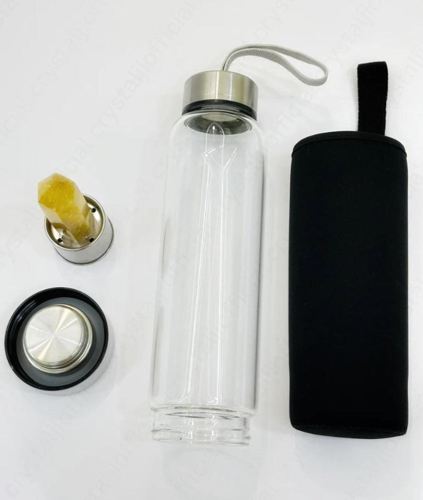 Citrine Crystal Water Bottle