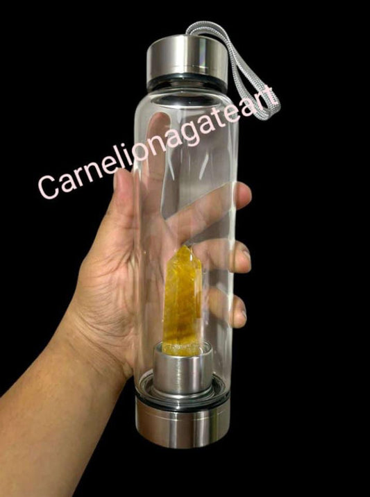 Citrine Crystal Water Bottle