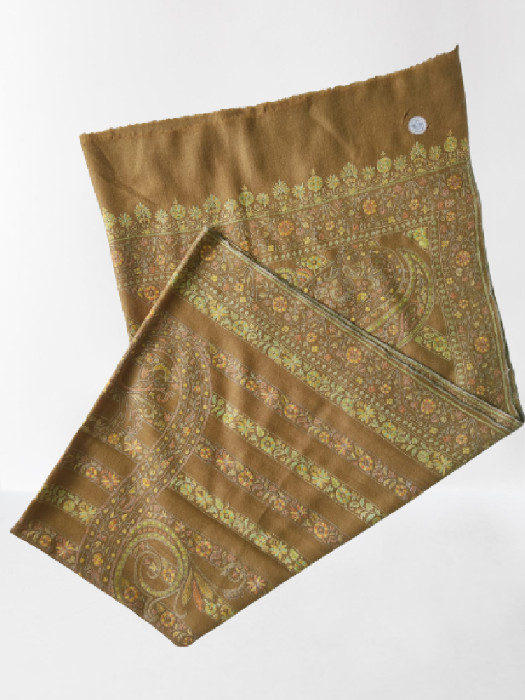 Classic Mustard Colour Kani Shawl