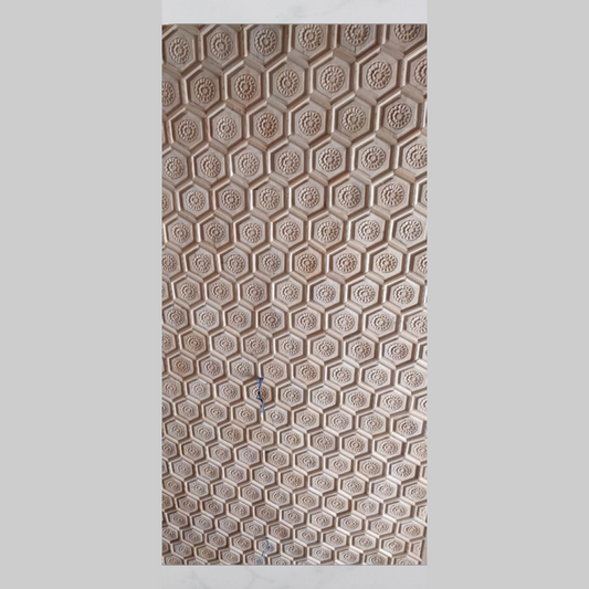 Classic Peach Hexagonal Design Khatamband