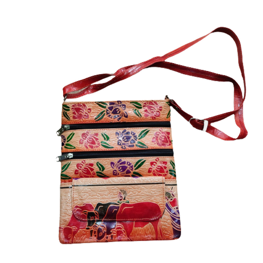 Classy Animal Design Compartment Sling Bag