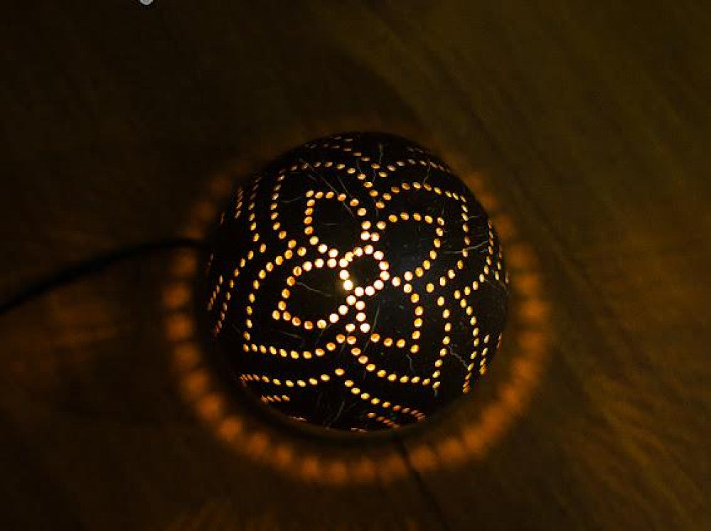 Cocnut Shell Lamp Coconut Shell Bed lamp– Gi Heritage