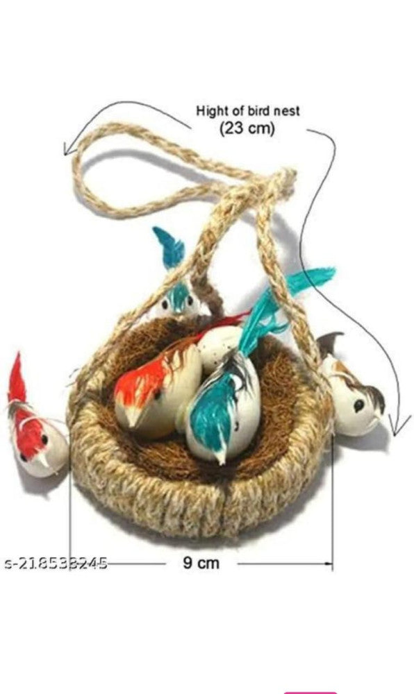 Colorful Jute Nest Wall Hanging