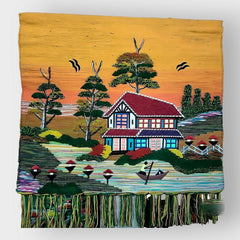 Colorful Jute Wall Hanging