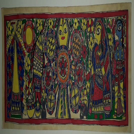Colourful Wedding Madhubhani Painting