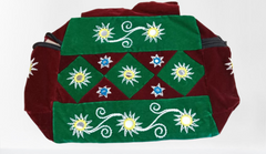 Colourul Maroon & Green Vanity Bag Pipli Work